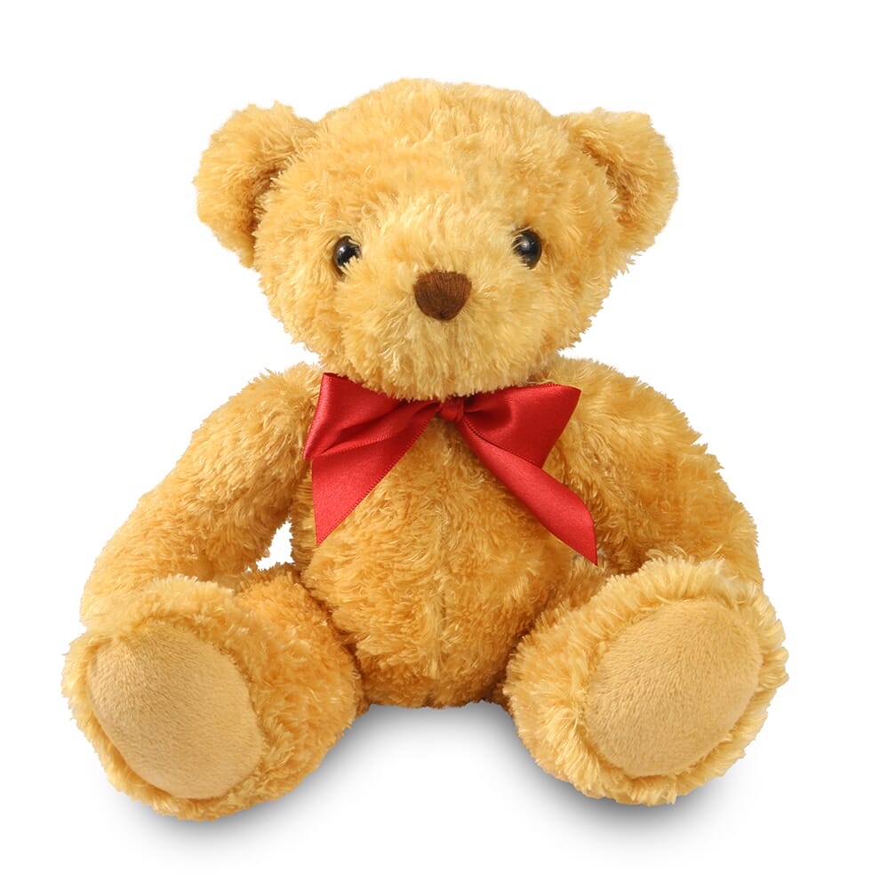 Promotional William Bear With Ribbon - Naked Soft Toys - Medium Teddy Bear