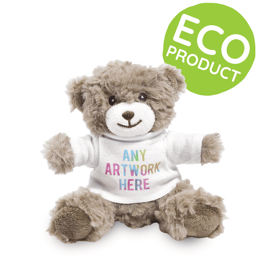 Promotional Catherine Bear - Printed Soft Toys - Small Eco Teddy Bear