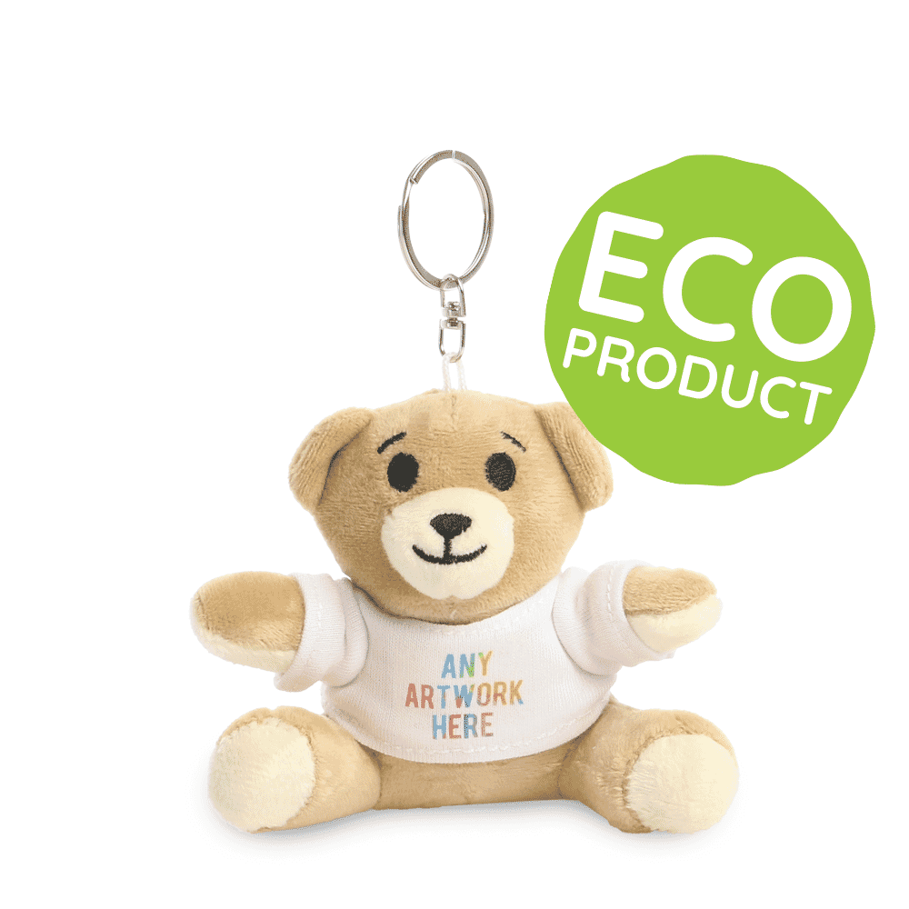 Promotional Eleanor Keyring Bear - Branded Soft Toys - ECO BEAR