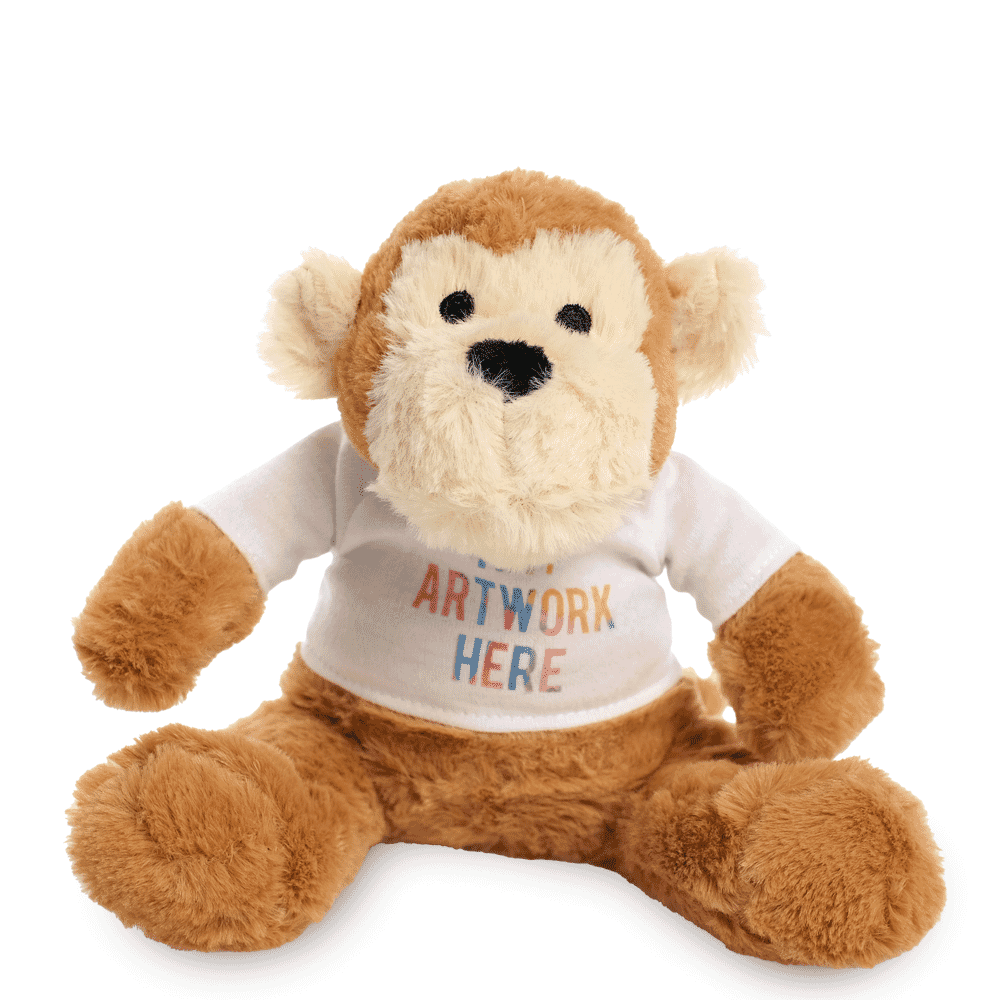 Promotional Max Monkey - Printed Soft Toys - Small Teddy Bear