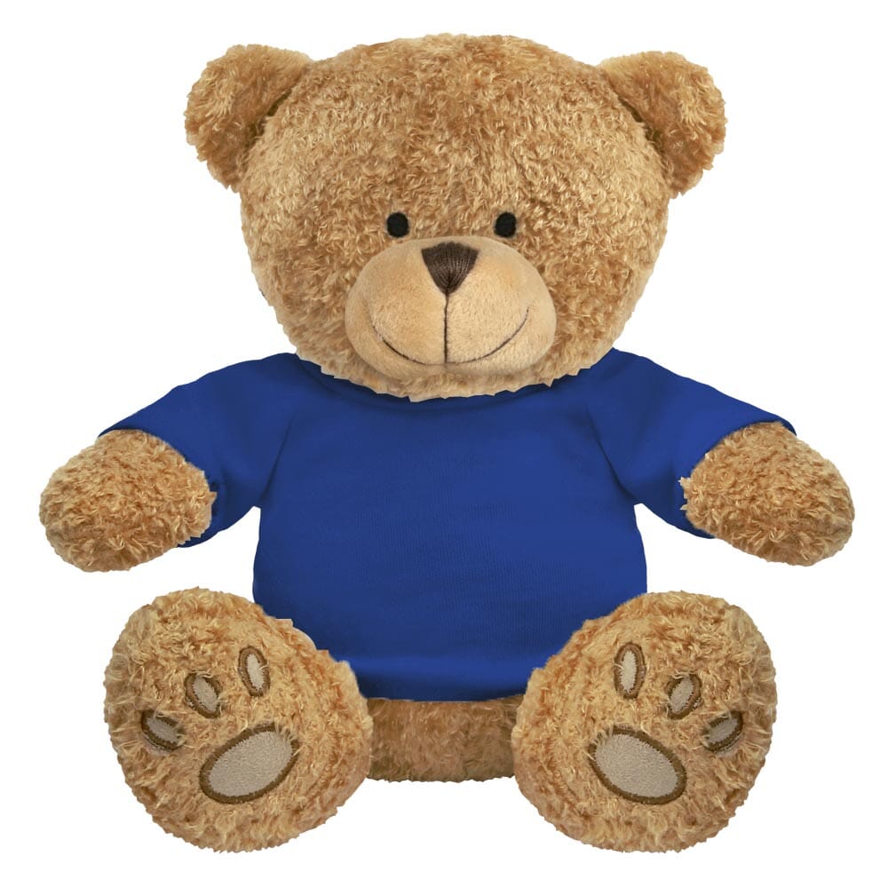 Blank Brown 22cm Edward Bear - Royal Blue T-Shirt