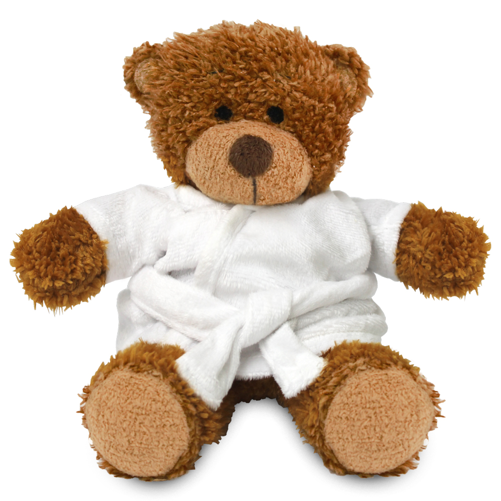 Blank Sublimation 17cm Anne Bear with Dressing Gown