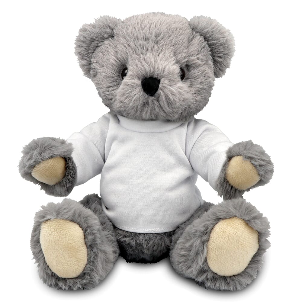 Blank Sublimation 20cm Archie Jointed Bear - White T-Shirt