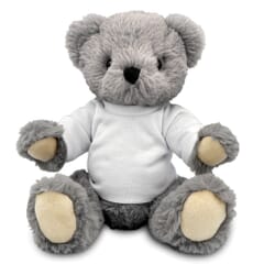Blank Sublimation 20cm Archie Jointed Bear - White T-Shirt