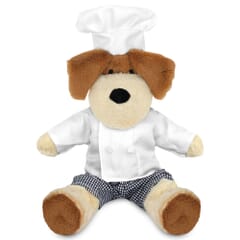 Blank Sublimation 20cm Darcy Dog with Chef outfit