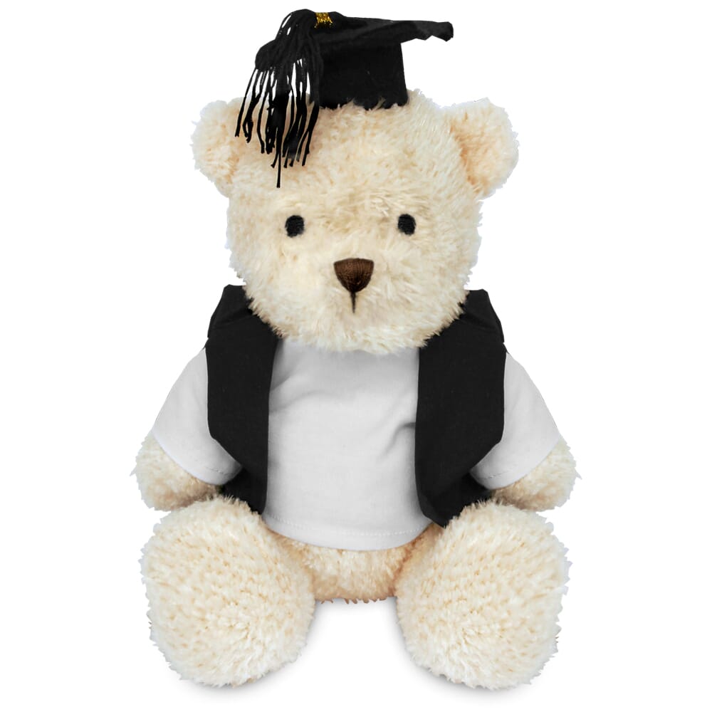 Blank Sublimation White 18cm James bear with Graduate outfit