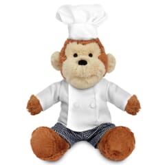 Blank Sublimation 20cm Max Monkey with Chef outfit