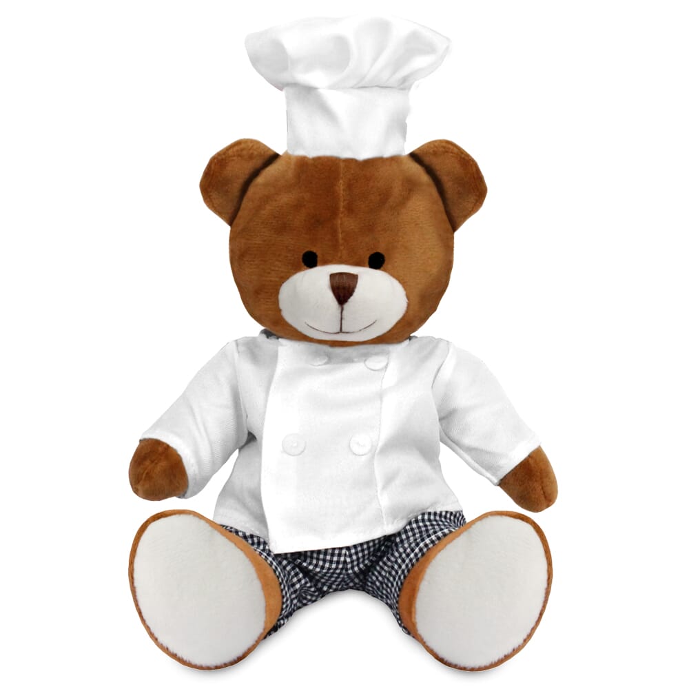 Blank Sublimation 20cm Richard Bear with Chef outfit