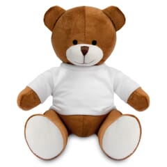 A medium sized blank soft toy teddy bear suitable for Dye-Sub and transfer printing. The toy is made of high-quality materials and is perfect for children and adults alike.