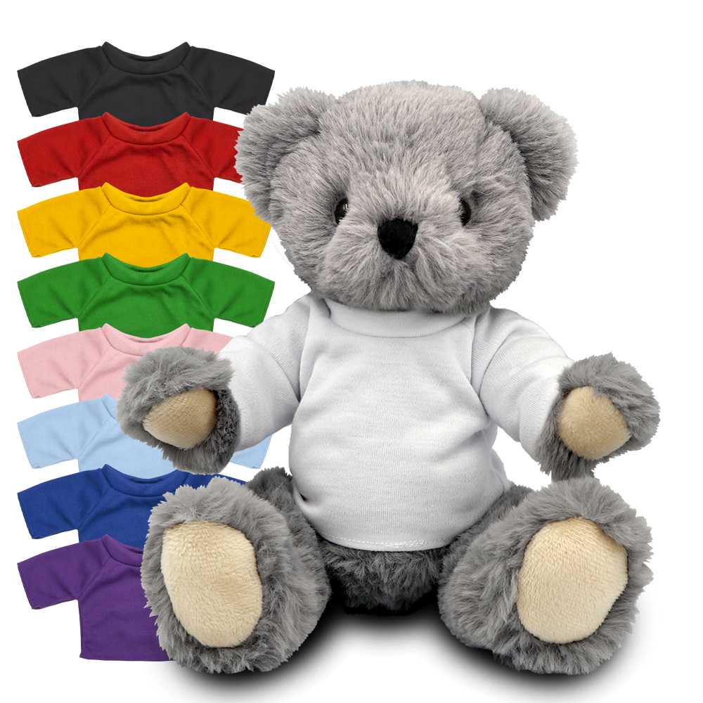 Blank 20 cm Archie bear with Coloured t-shirt