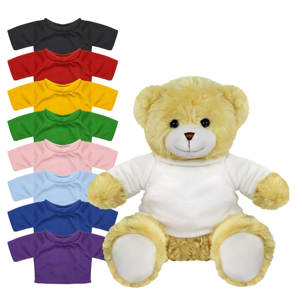Blank 20cm Elizabeth bear with Coloured t-shirt