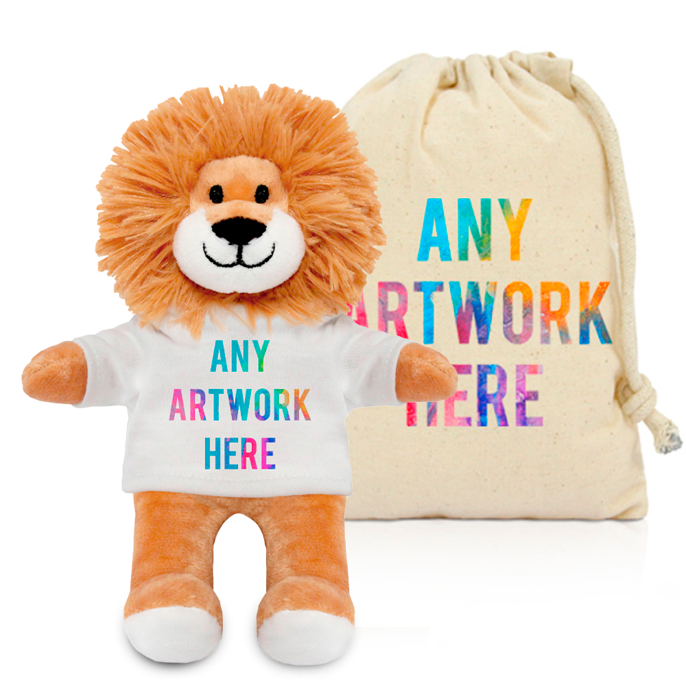 Printed Louis Lion & Drawstring Bag Combo