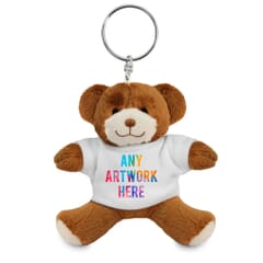 Promotional George Teddy Bear Keyring 9cm - Printed Soft Toys - Small Soft Toy - Main Image