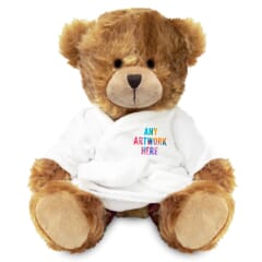 Printed 20cm Charles Jointed Bear with Dressing Gown
