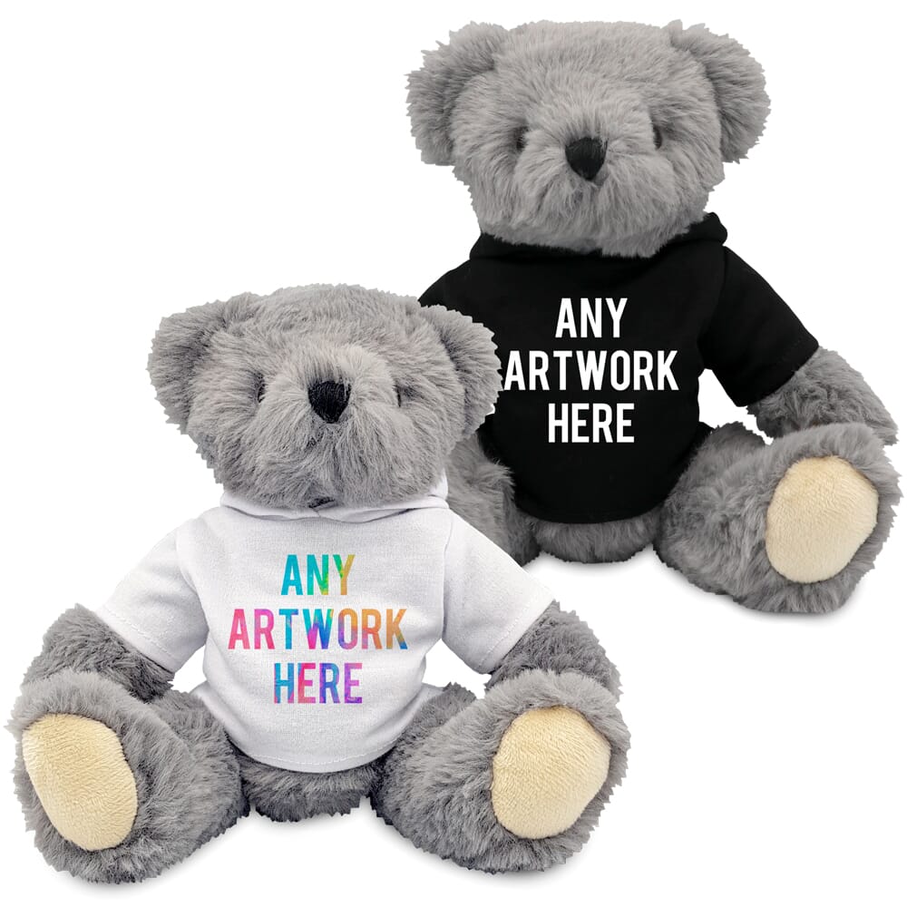 Printed 20cm Archie Jointed bear with Hoody