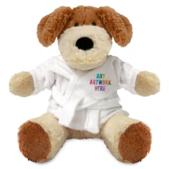 Printed 20cm Darcy Dog with Dressing Gown