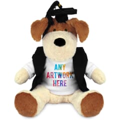 Printed 20cm Darcy Dog with a Graduation Outfit