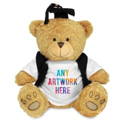 Printed Golden 22cm Edward Bear with a Graduation Outfit