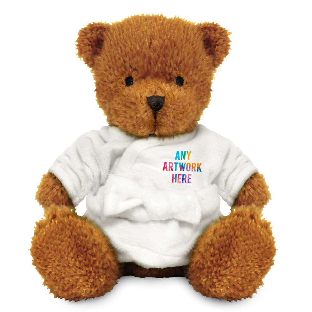 Printed Golden 18cm James Bear with Dressing Gown