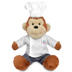 Printed 20cm Max Monkey with Chef outfit