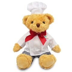 Printed 18cm William Bear with Chef outfit