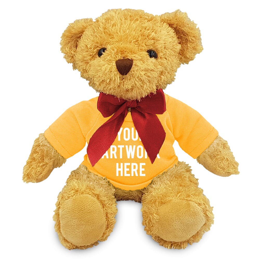 18cm William Bear with Yellow t-shirt