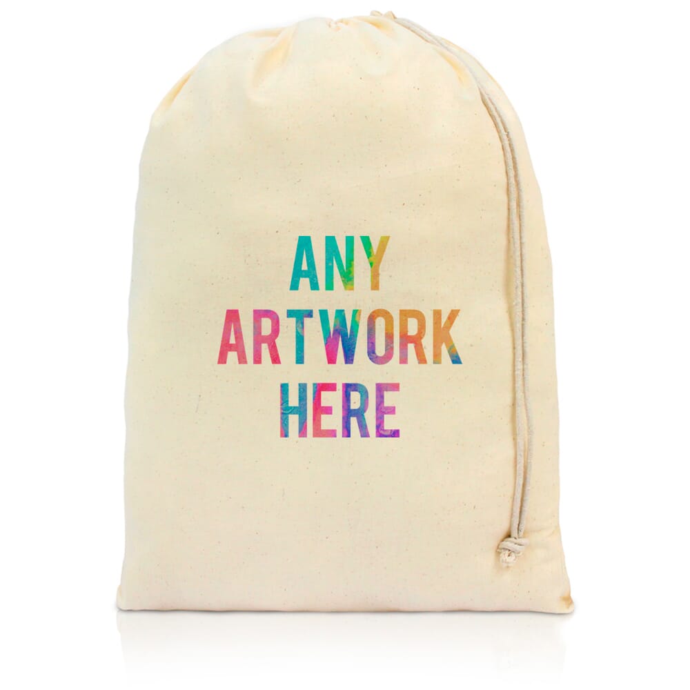 Shannon drawstring bag with A5 print