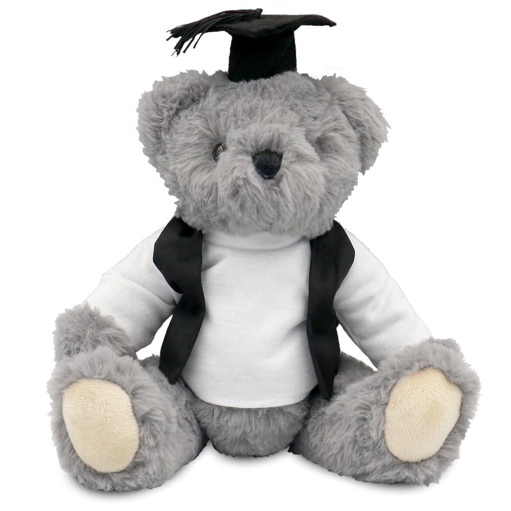 Promotional Archie Jointed Bear in Blank Graduation Outfit - Branded Soft Toys - Large Teddy Bear