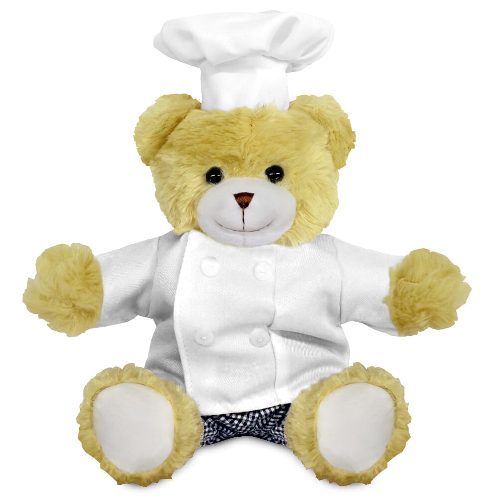 Promotional Elizabeth Bear in Blank Chef Outfit - Branded Soft Toys - Large Teddy Bear