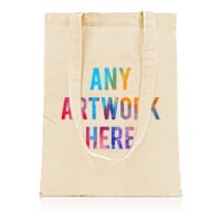 Printed Tote Bag branded with Company Logo - Natural Cotton Rome Bag